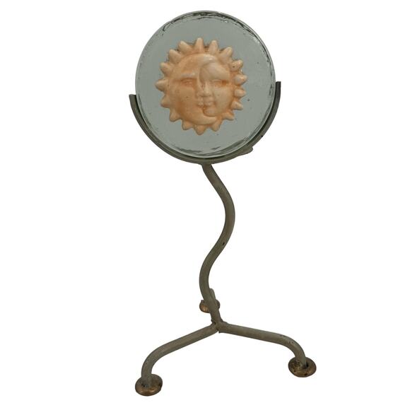 Y2K whimsygoth sun and moon candleholder  - Picture 1 of 7